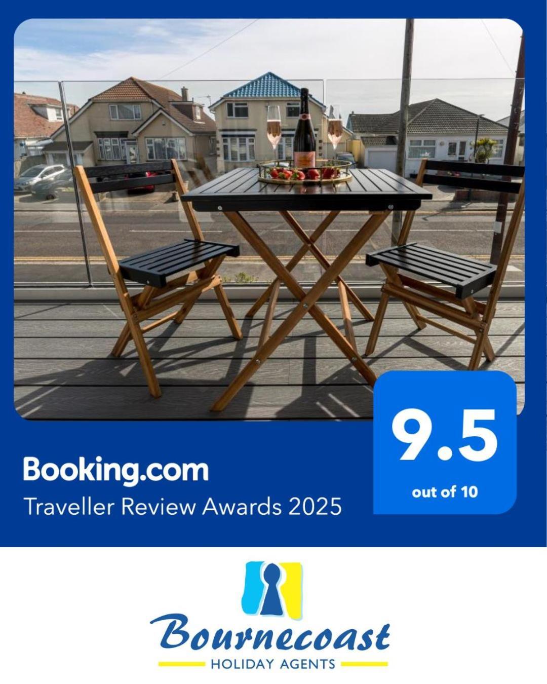 Bournecoast - Stylish Flat With Balcony - Sea Glimpses - 10 Min Walk To Beach - Parking - Wifi - Fm8405 บอร์นมัธ ภายนอก รูปภาพ